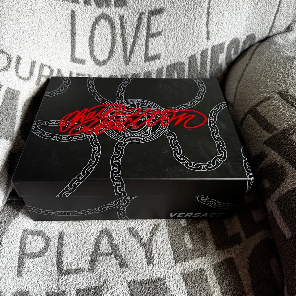 Versace x Concept chain reaction sneakers medusa greca green emerald 37.5 NWT - Picture 3 of 16